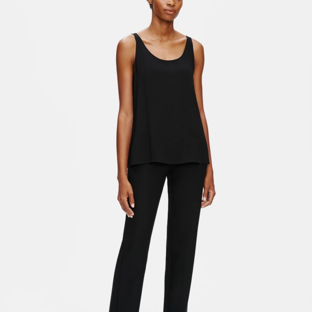Eileen Fisher Crepe Straight Stretch Pants